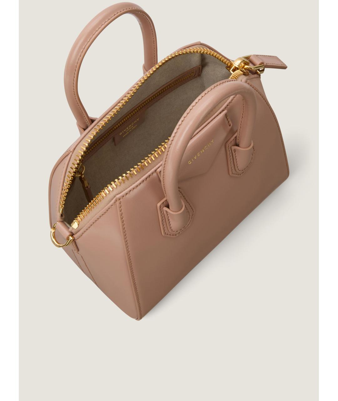 GIVENCHY Розовая кожаная сумка тоут, фото 2