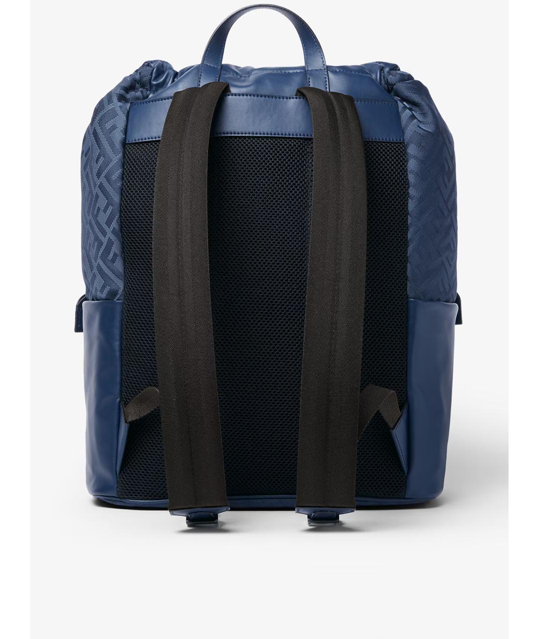 FENDI Синий тканевый рюкзак, фото 3