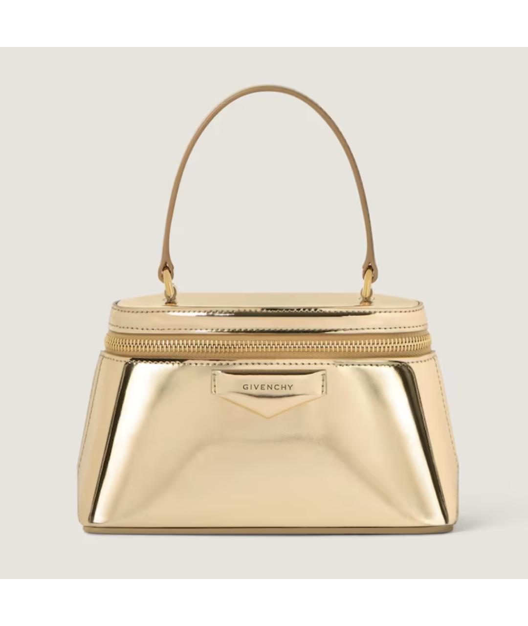 GIVENCHY Золотая кожаная сумка через плечо, фото 6