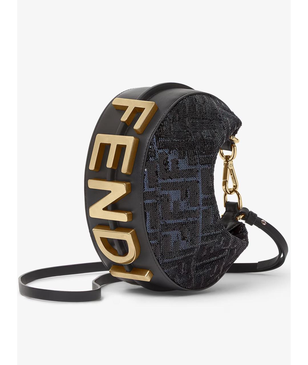 FENDI Синяя сумка с короткими ручками, фото 2