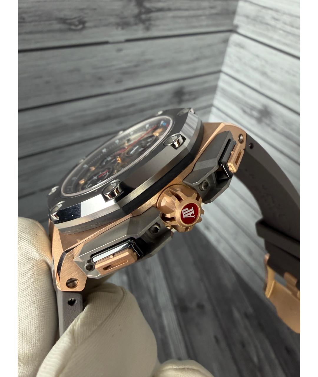 Audemars Piguet Серые часы из розового золота, фото 4