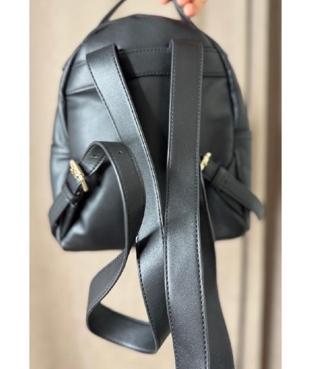 LOVE MOSCHINO Черный рюкзак из искусственной кожи, фото 3