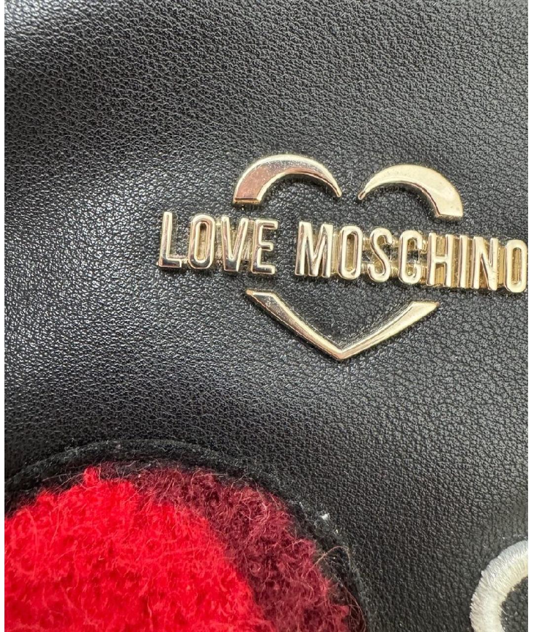 LOVE MOSCHINO Черный рюкзак из искусственной кожи, фото 7