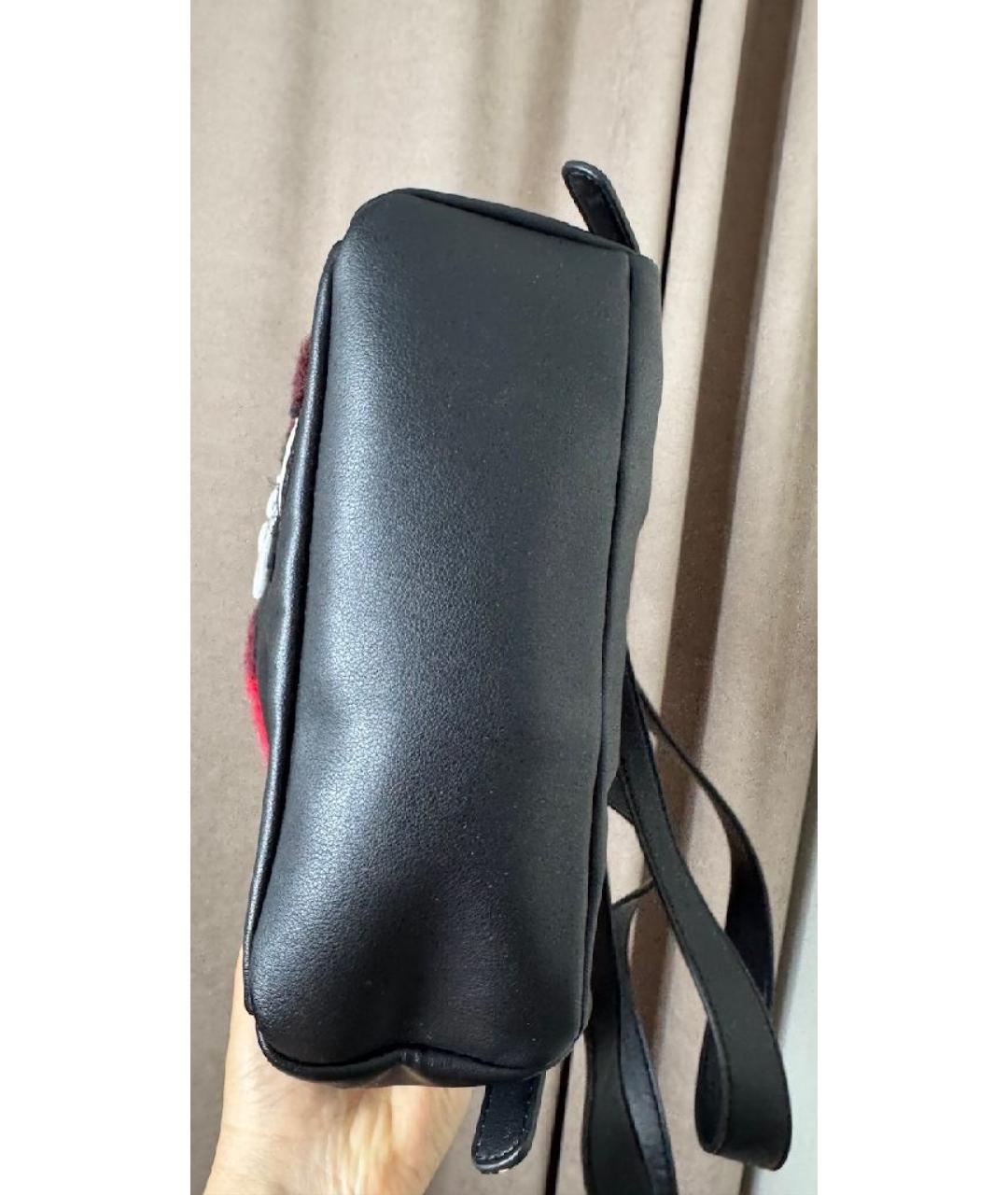 LOVE MOSCHINO Черный рюкзак из искусственной кожи, фото 4