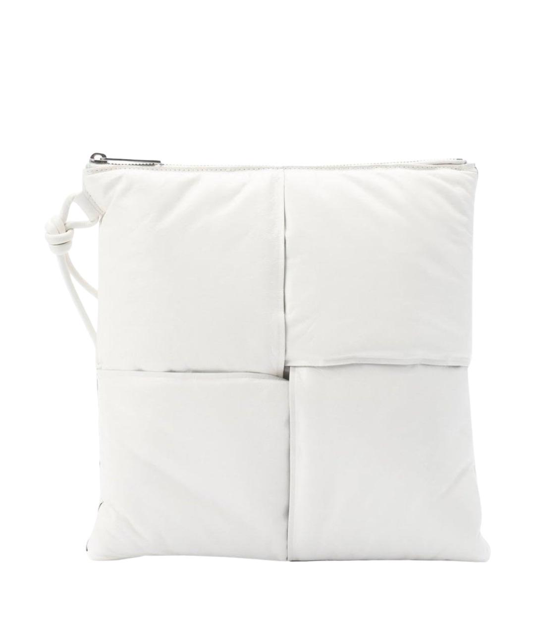 BOTTEGA VENETA Белая кожаная сумка тоут, фото 1