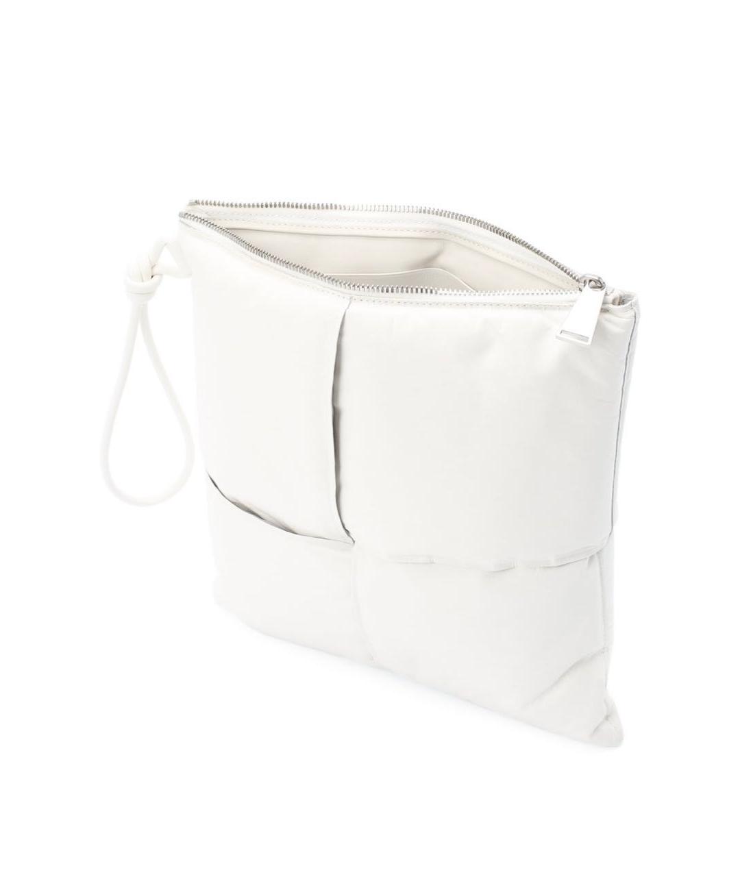 BOTTEGA VENETA Белая кожаная сумка тоут, фото 3