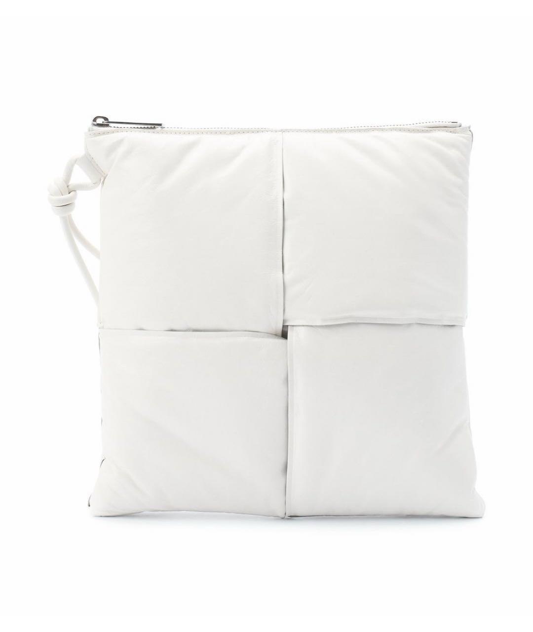 BOTTEGA VENETA Белая кожаная сумка тоут, фото 5