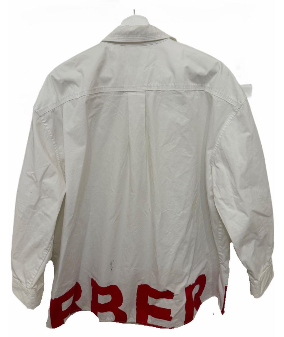 BURBERRY Белая хлопковая рубашка, фото 2