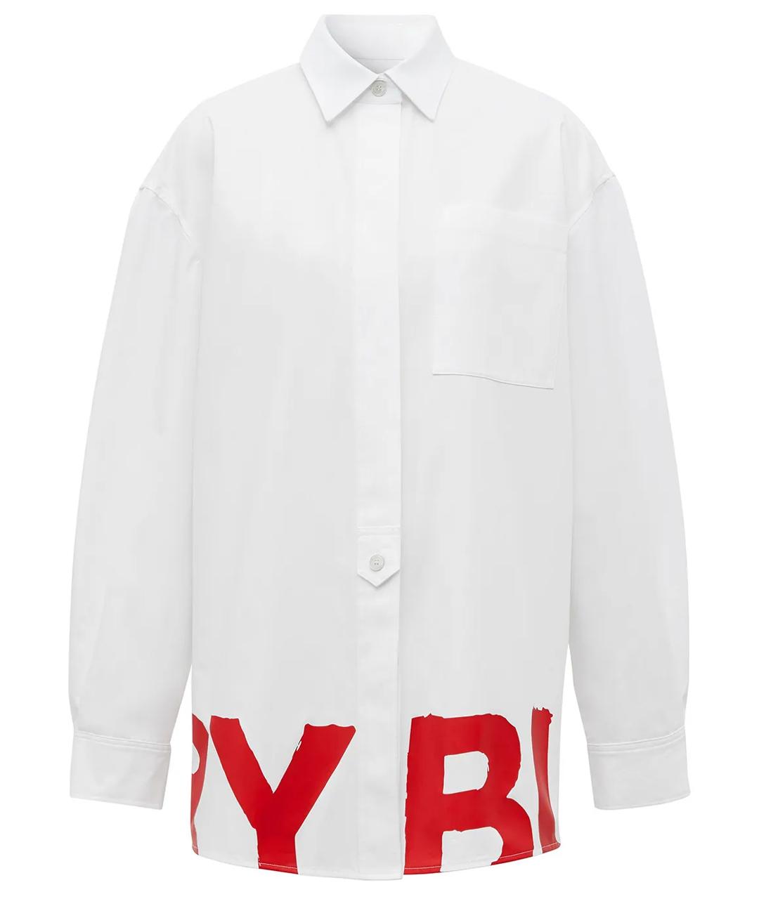 BURBERRY Белая хлопковая рубашка, фото 1