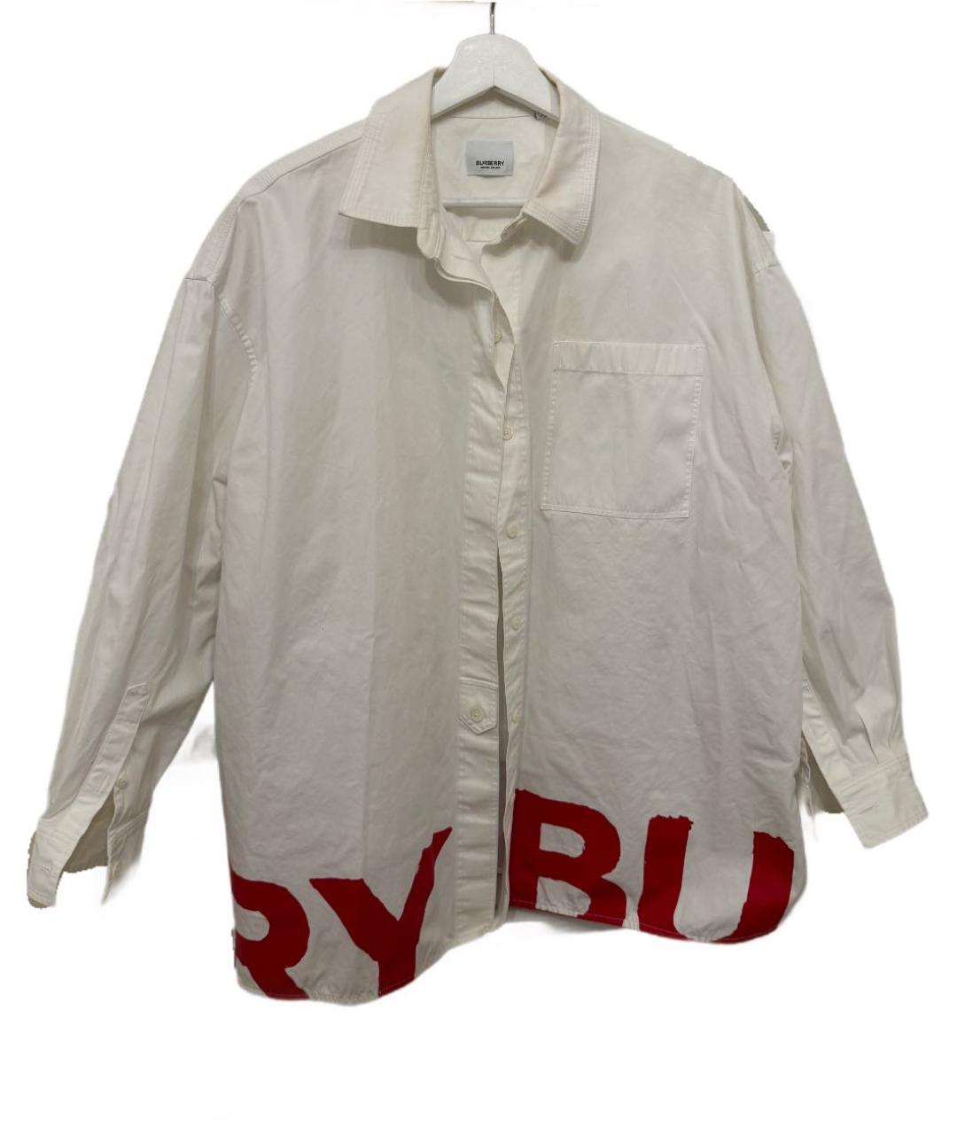 BURBERRY Белая хлопковая рубашка, фото 3