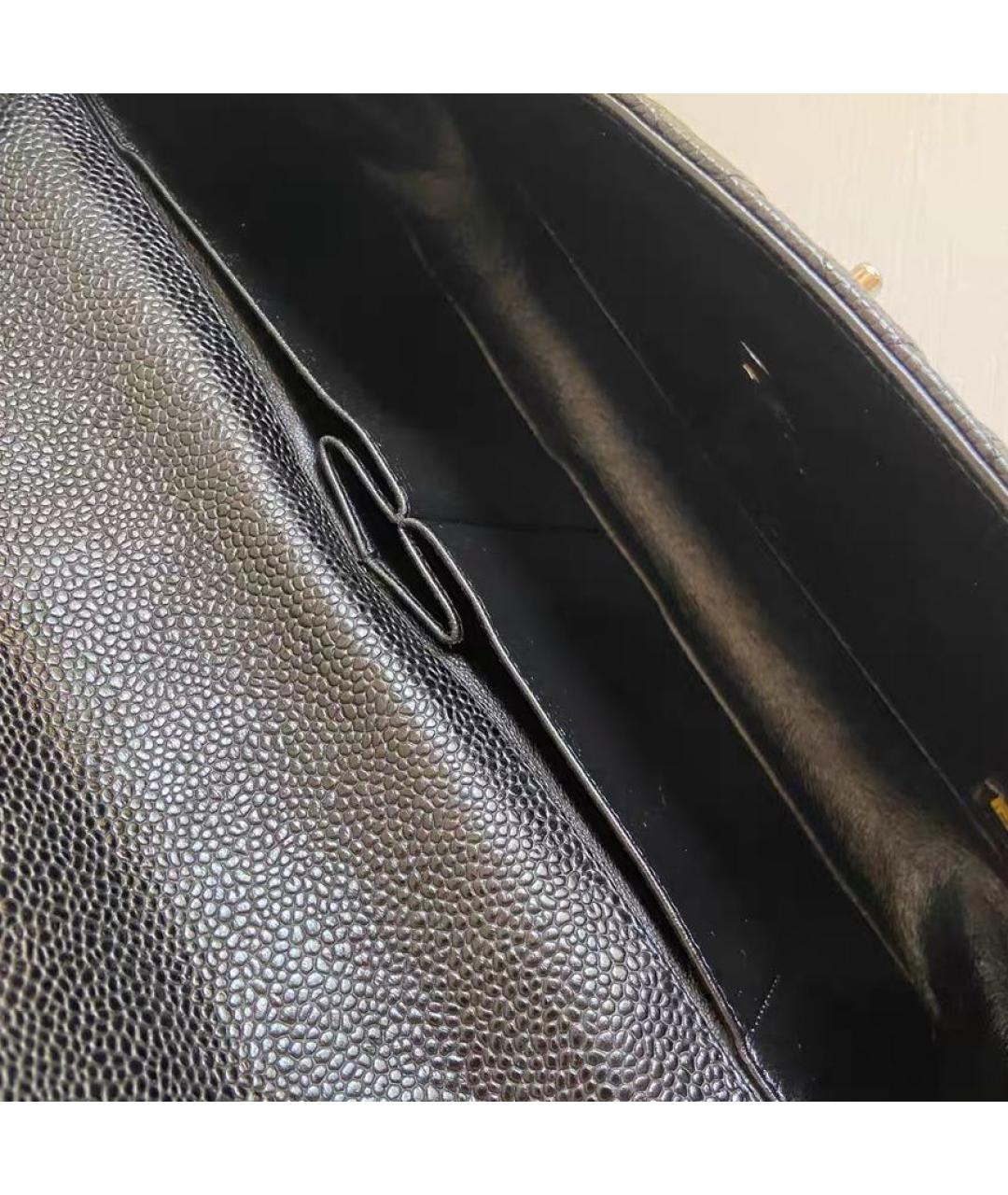CHANEL Черная кожаная сумка через плечо, фото 8