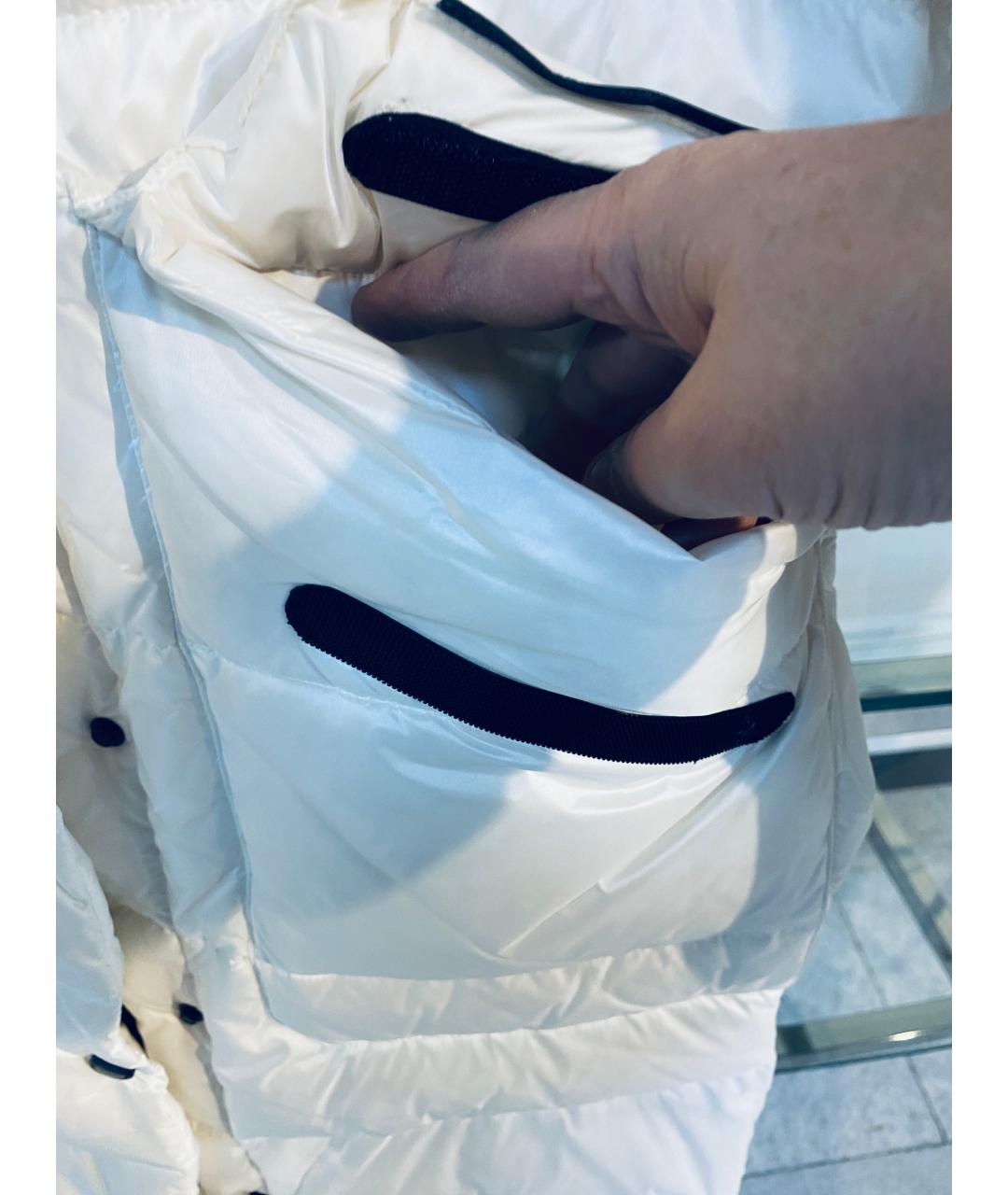ERMANNO FIRENZE Белый вискозный пуховик, фото 5