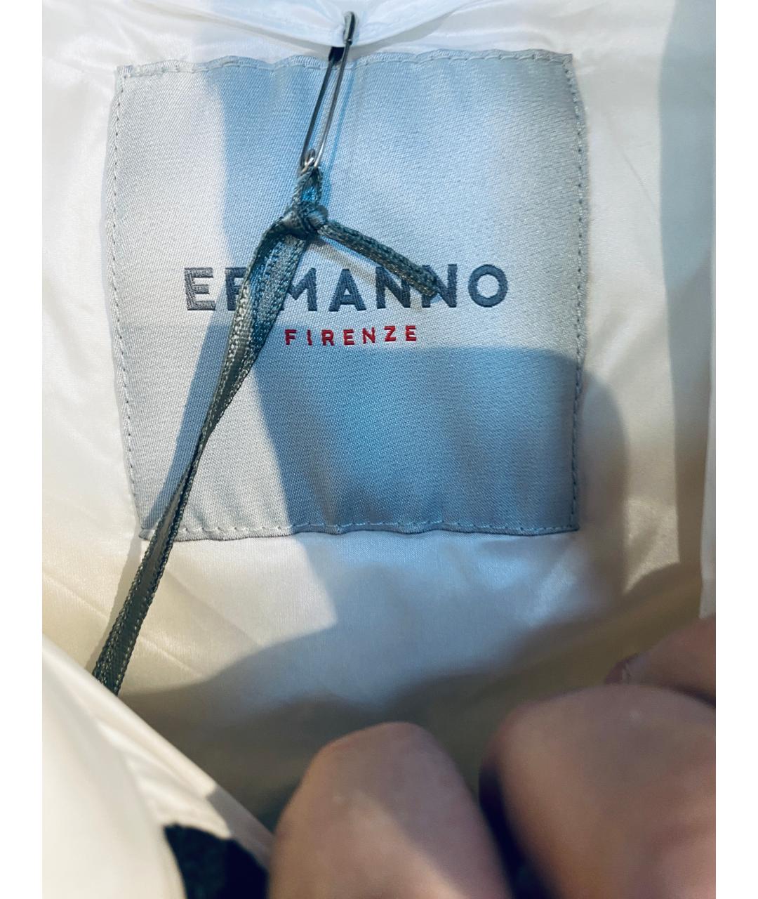 ERMANNO FIRENZE Белый вискозный пуховик, фото 4