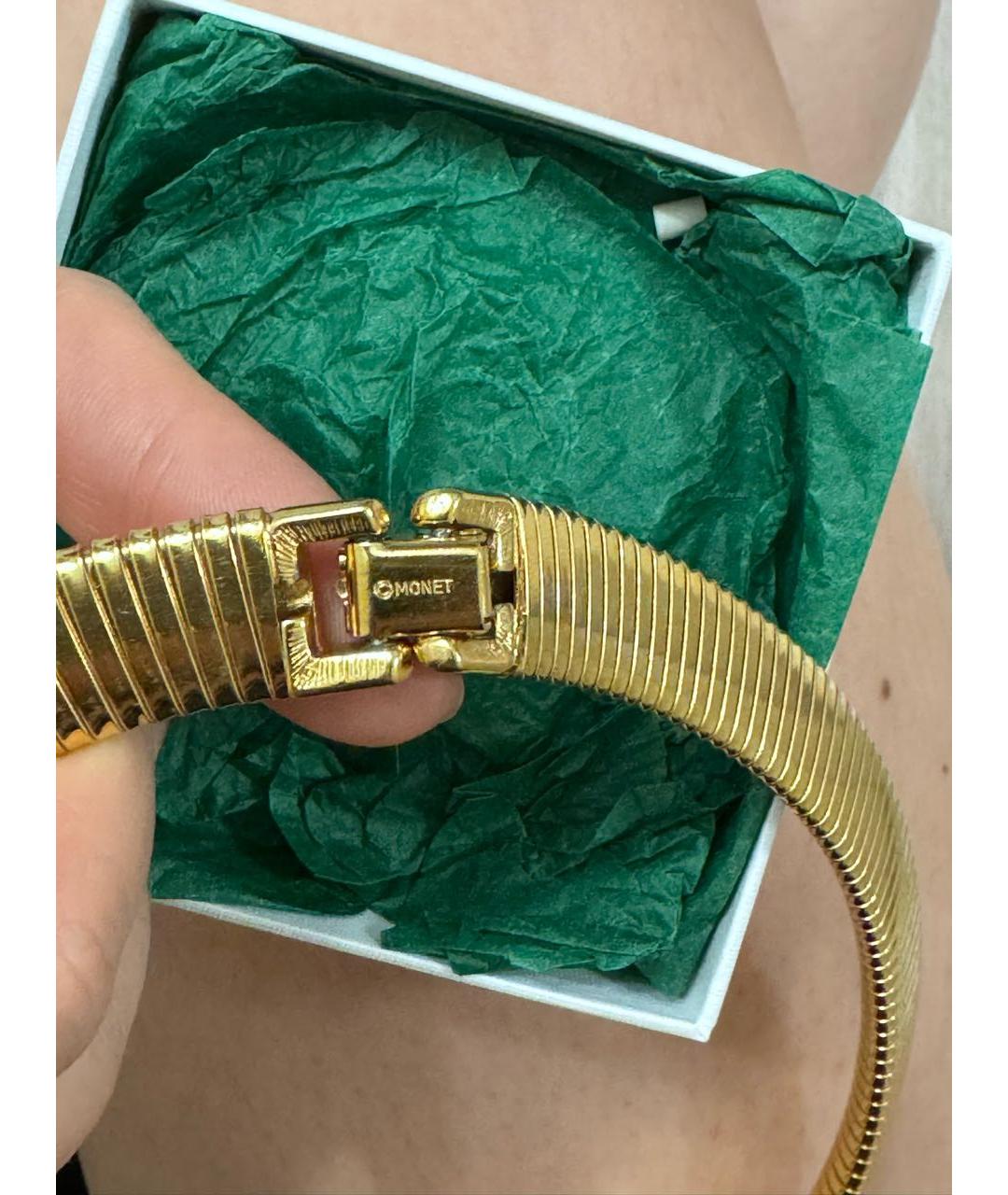 MONET Золотое позолоченное колье, фото 3