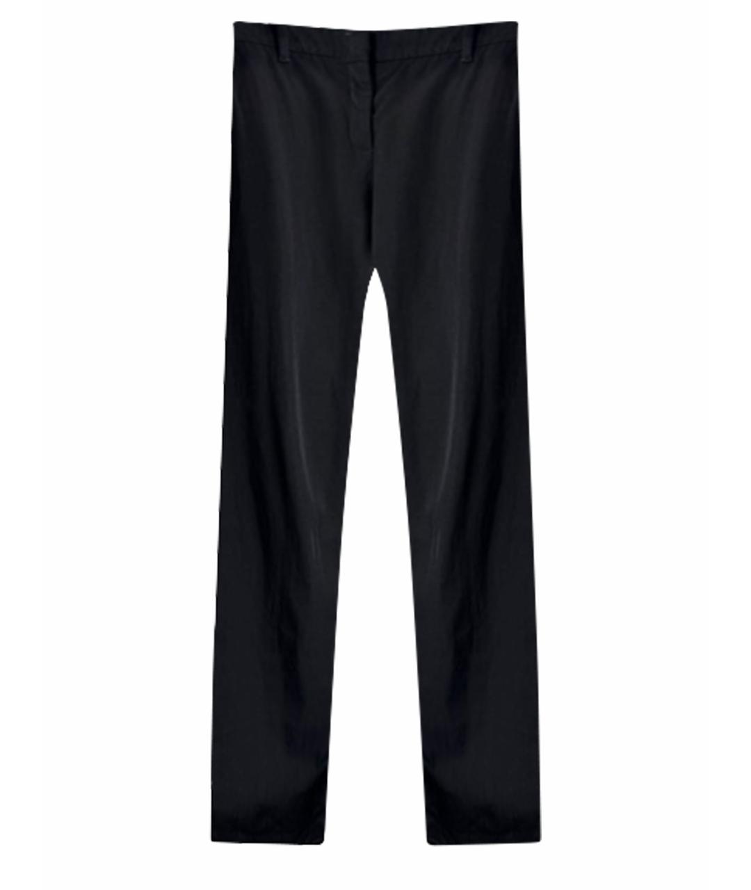 PRADA Черные шерстяные брюки широкие, фото 1