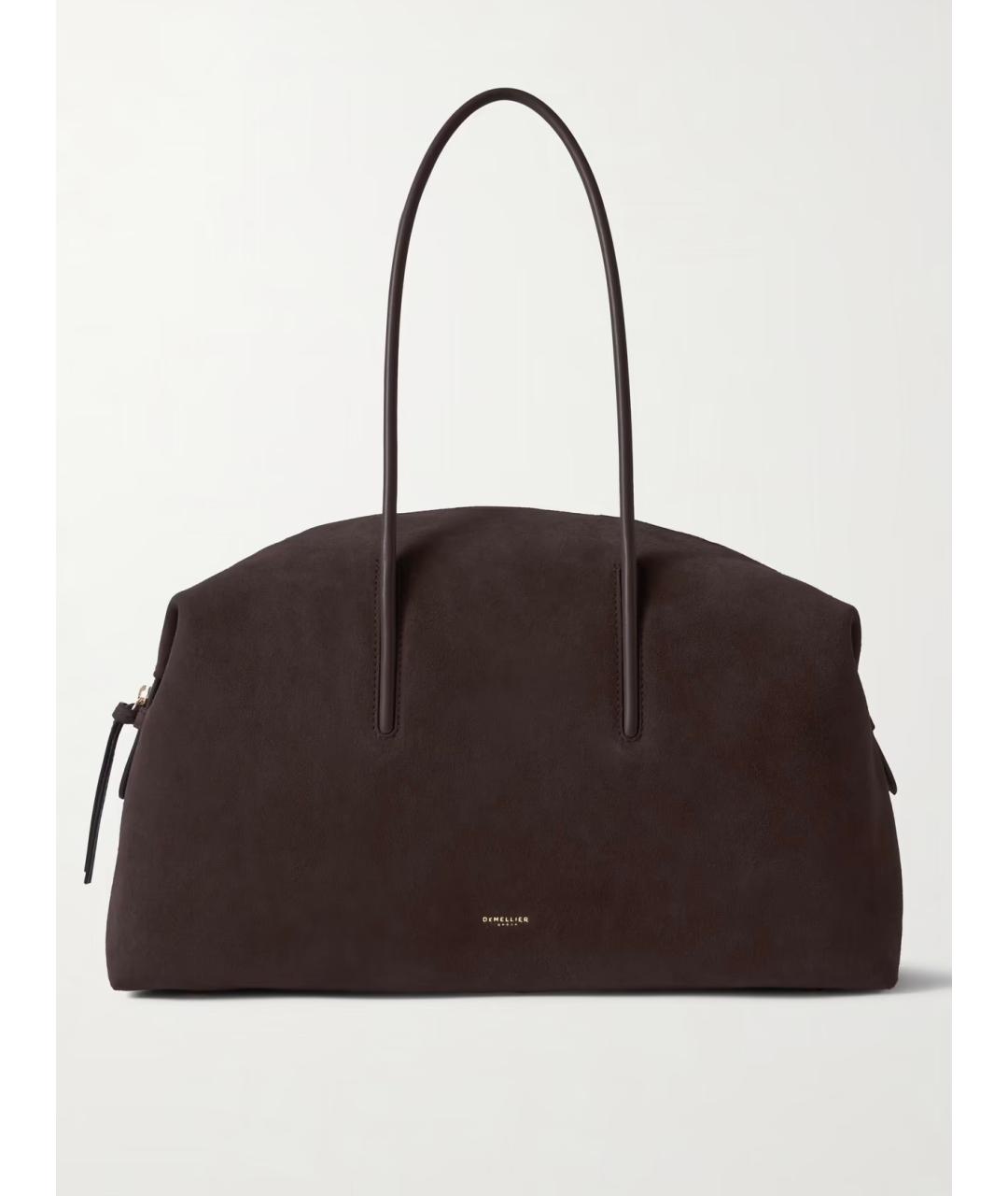 DEMELLIER Коричневая замшевая сумка с короткими ручками, фото 9
