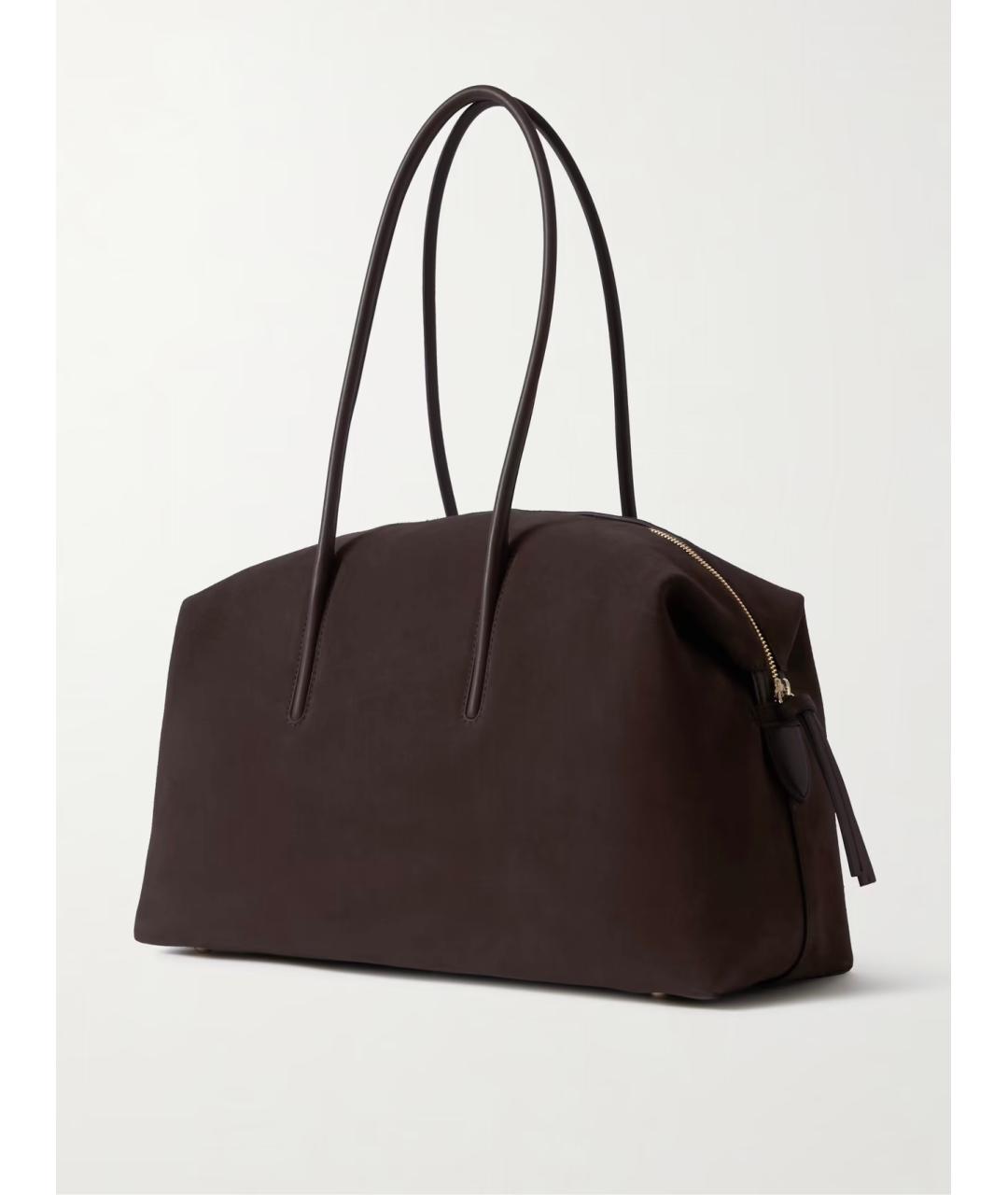 DEMELLIER Коричневая замшевая сумка с короткими ручками, фото 4