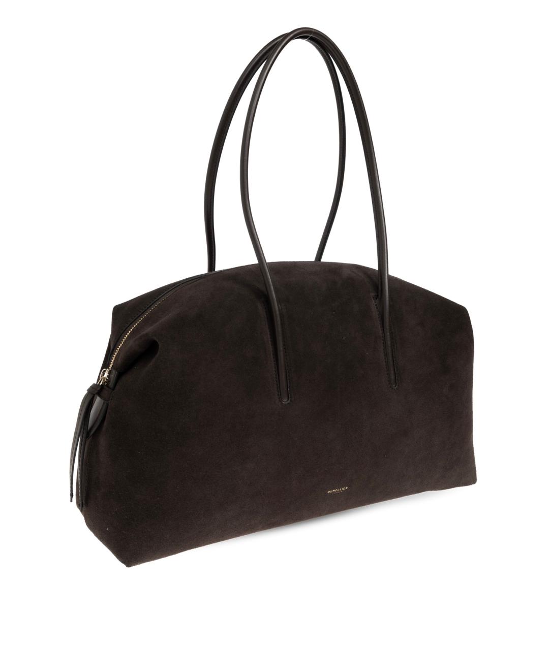 DEMELLIER Коричневая замшевая сумка с короткими ручками, фото 6