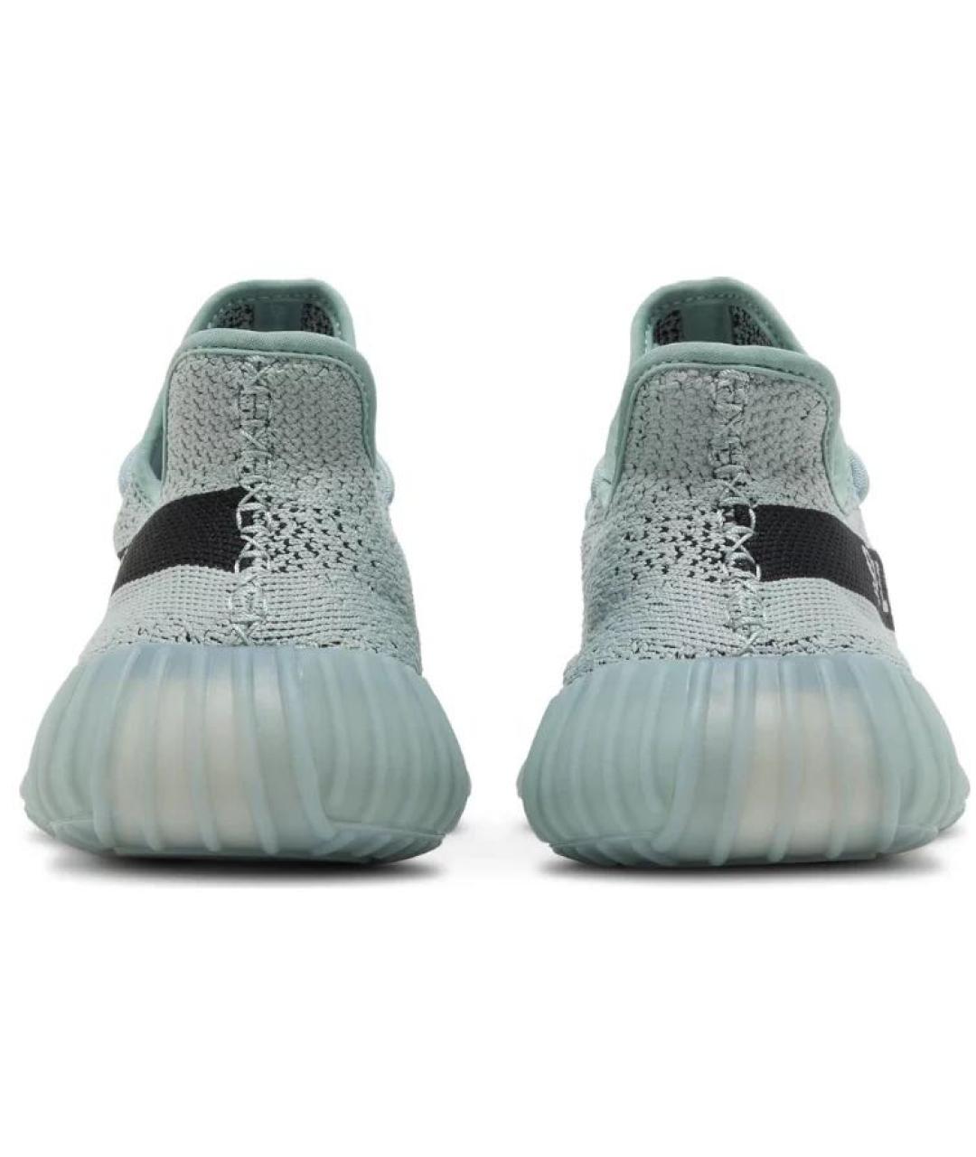 ADIDAS YEEZY Бирюзовые текстильные низкие кроссовки / кеды, фото 4