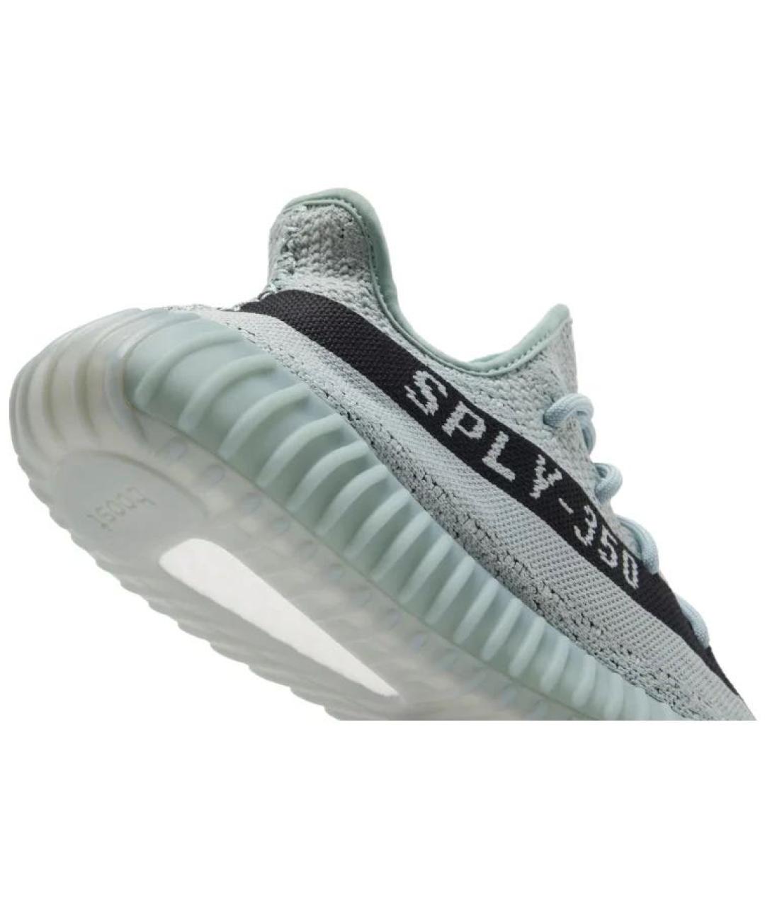 ADIDAS YEEZY Бирюзовые текстильные низкие кроссовки / кеды, фото 5