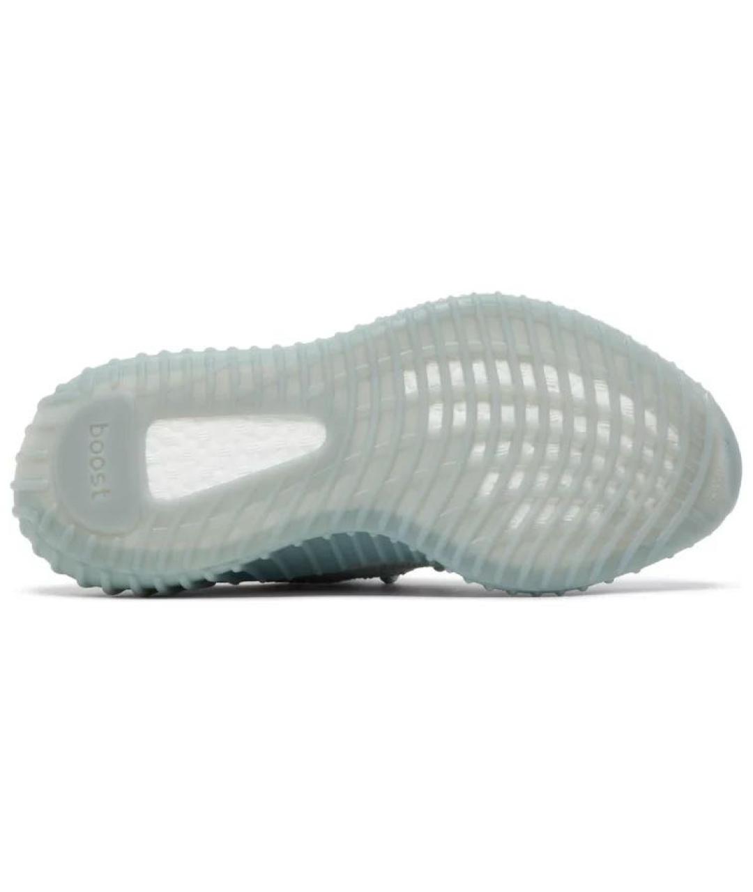 ADIDAS YEEZY Бирюзовые текстильные низкие кроссовки / кеды, фото 6