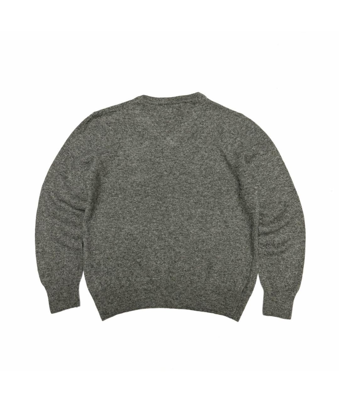 BURBERRY Серый шерстяной джемпер / свитер, фото 2