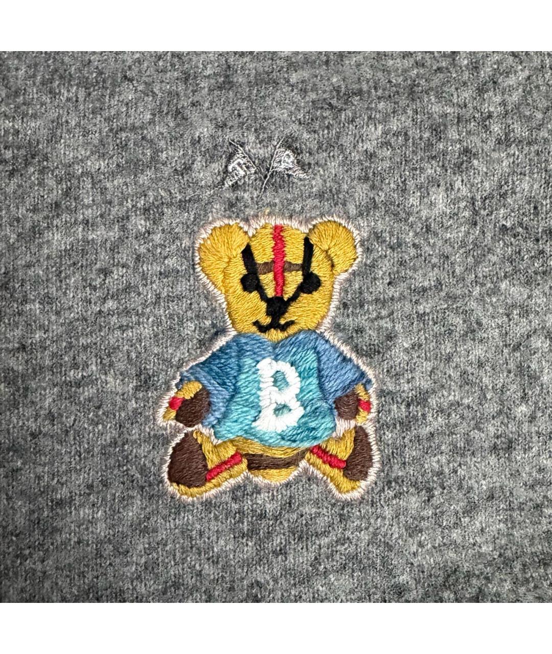 BURBERRY Серый шерстяной джемпер / свитер, фото 4