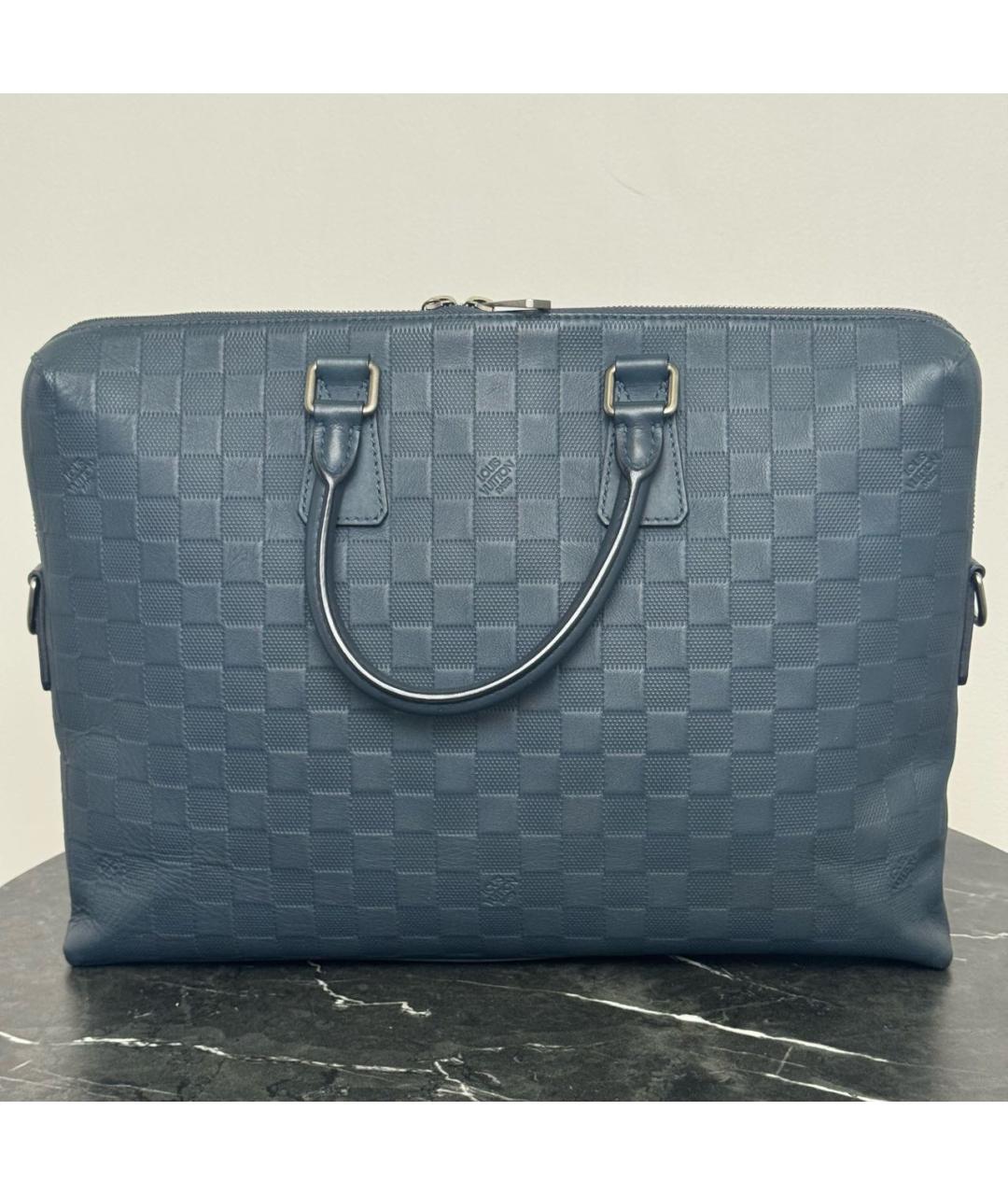 LOUIS VUITTON Кожаный портфель, фото 3