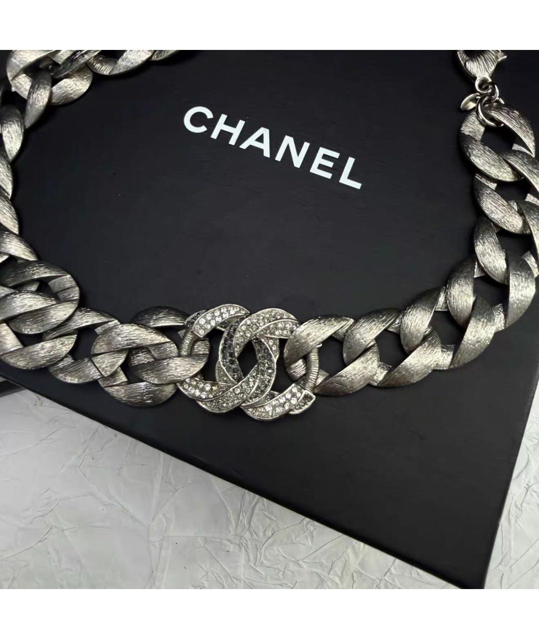 CHANEL Серебрянный чокер, фото 6