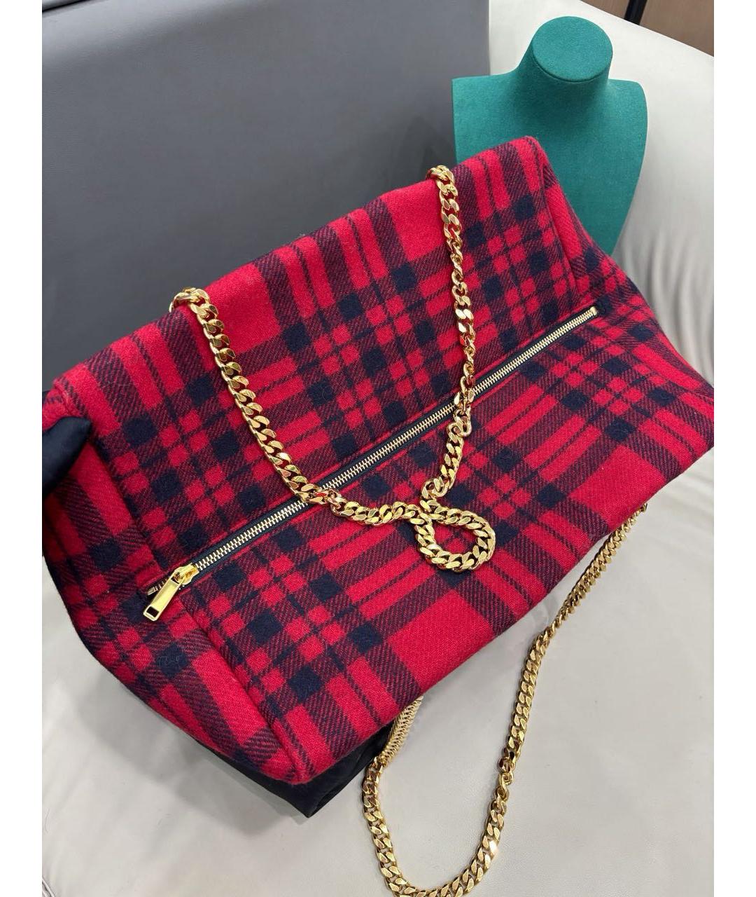 CELINE Красная сумка через плечо, фото 7