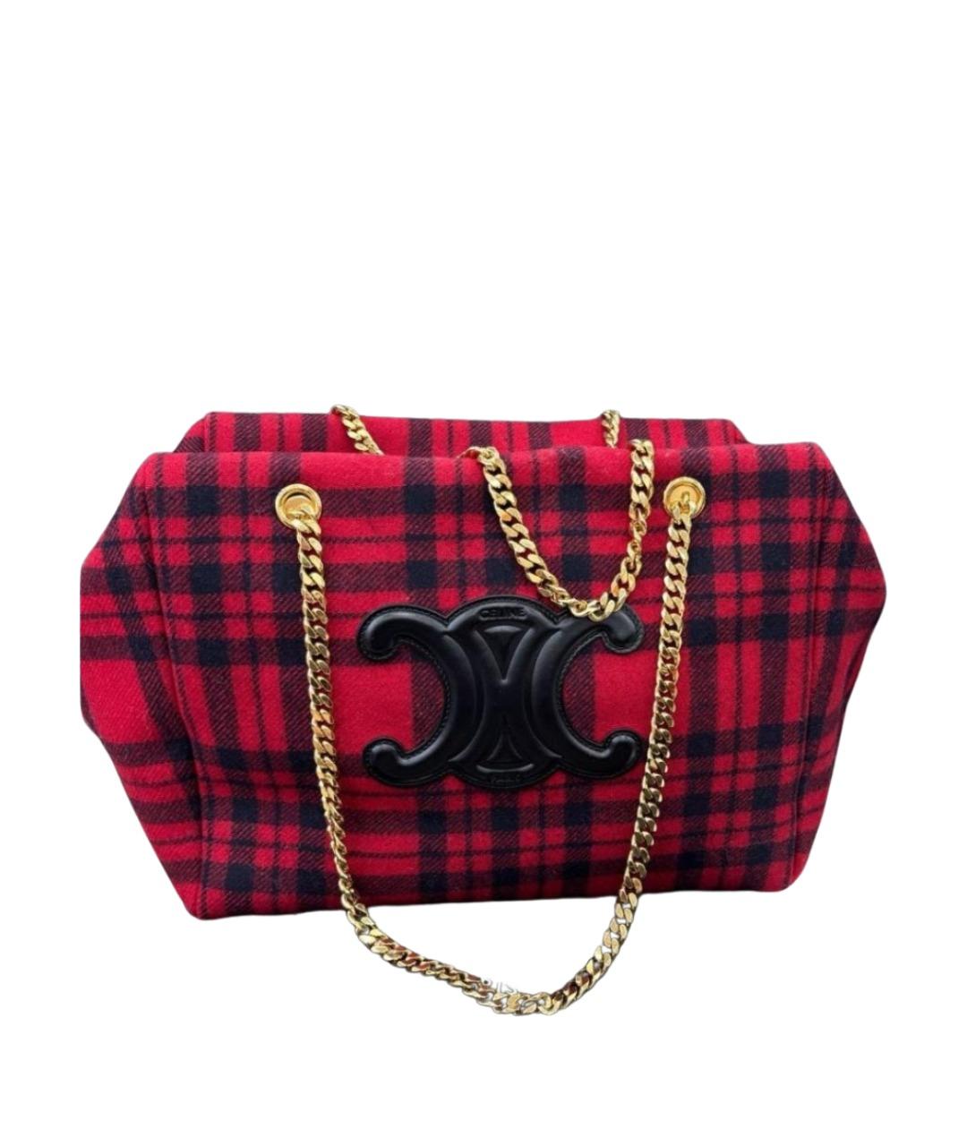 CELINE Красная сумка через плечо, фото 1