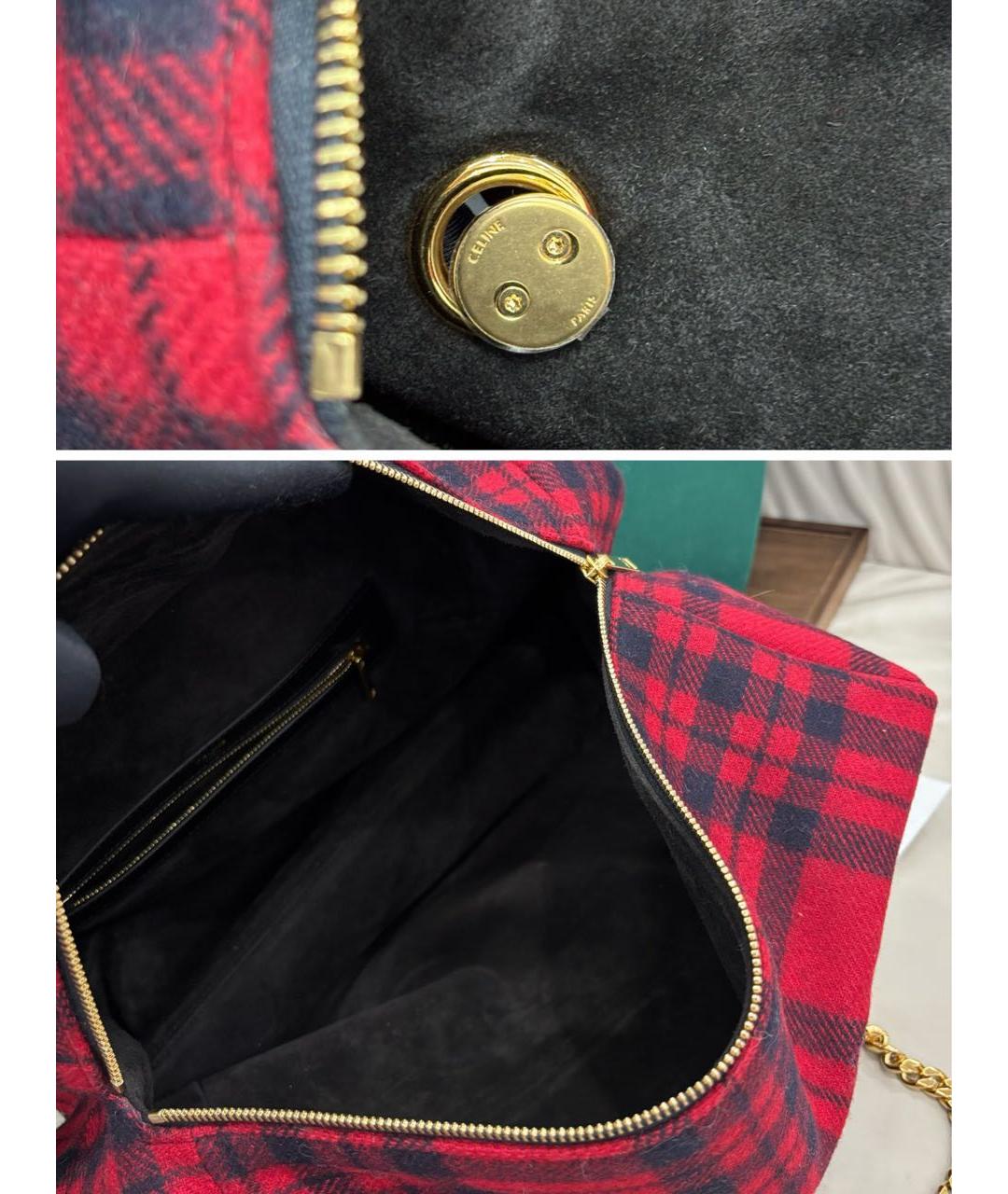 CELINE Красная сумка через плечо, фото 8