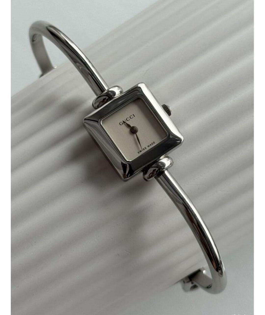 GUCCI Серебряные стальные часы, фото 2