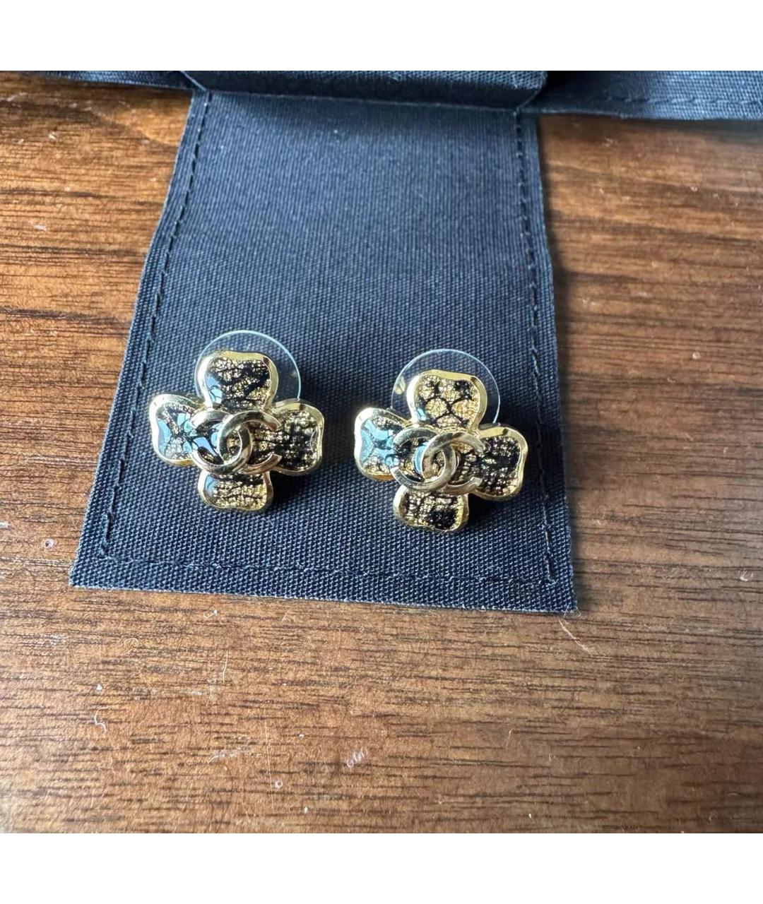 CHANEL Золотые серьги, фото 5