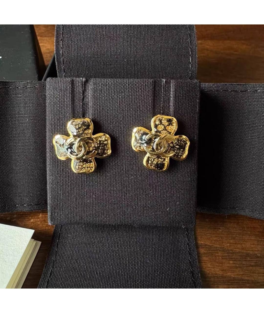 CHANEL Золотые серьги, фото 6