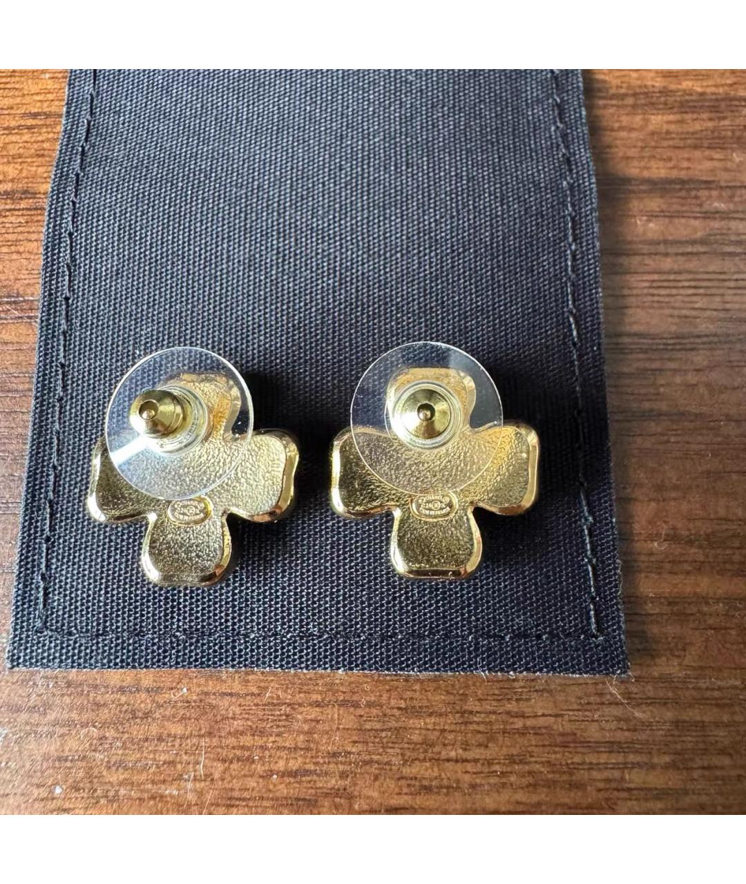 CHANEL Золотые серьги, фото 3