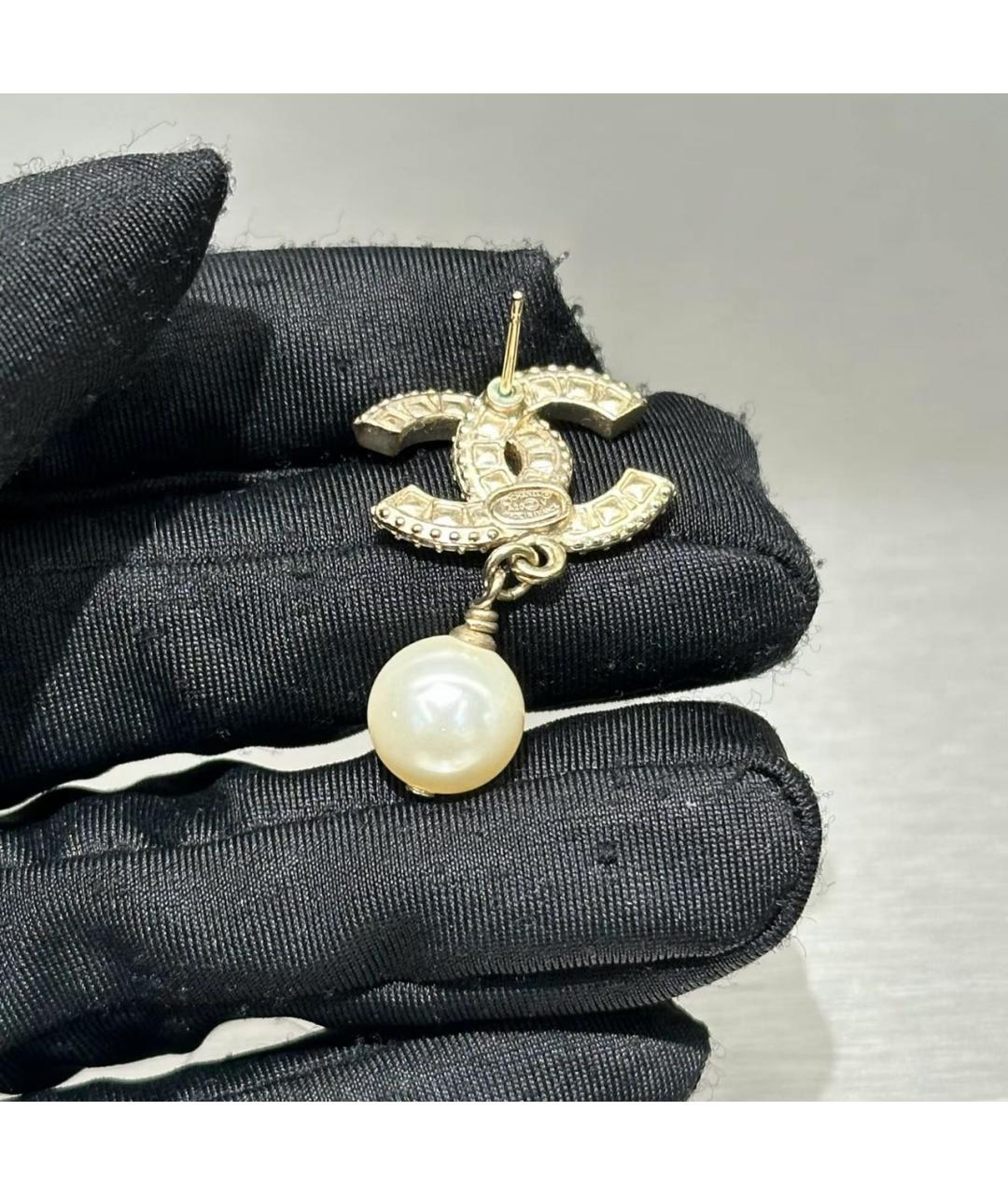 CHANEL Золотые серьги, фото 6