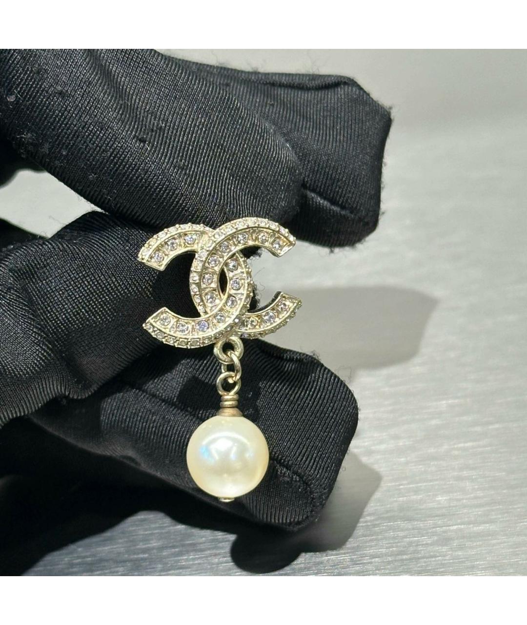 CHANEL Золотые серьги, фото 3