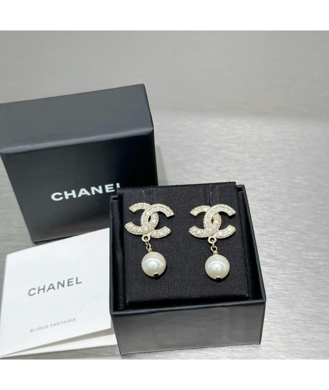 CHANEL Золотые серьги, фото 7