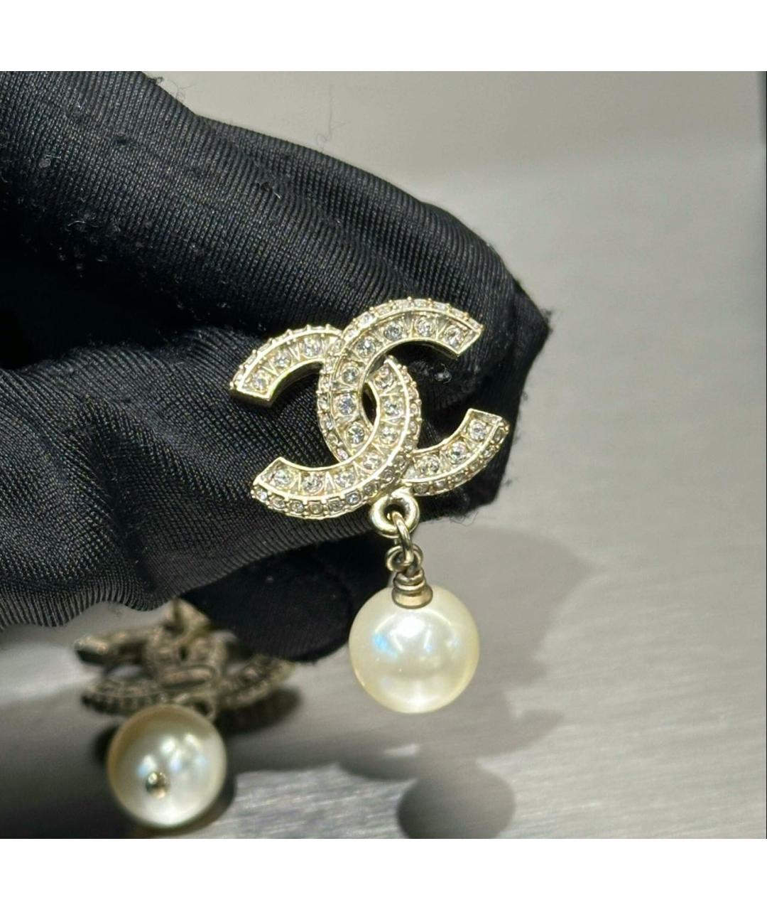 CHANEL Золотые серьги, фото 5