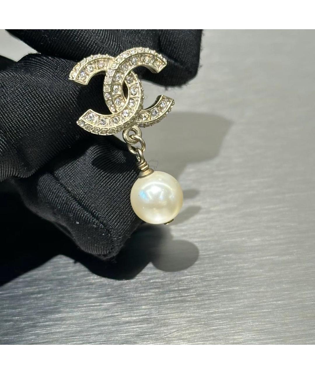 CHANEL Золотые серьги, фото 4