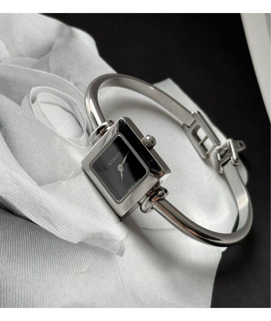 GUCCI Серебряные стальные часы, фото 2