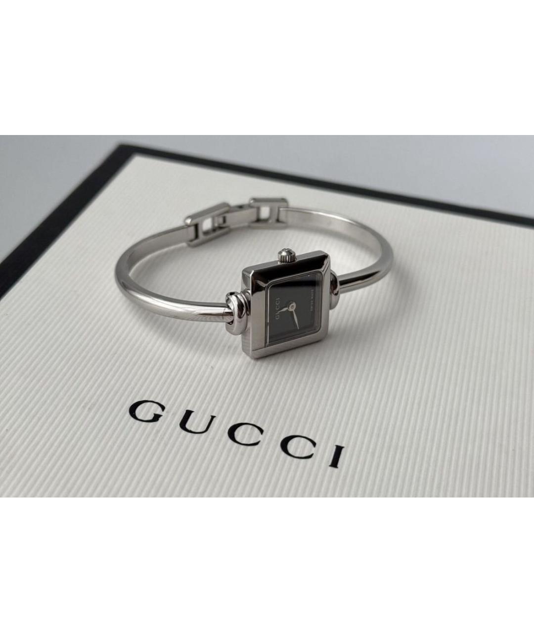 GUCCI Серебряные стальные часы, фото 5