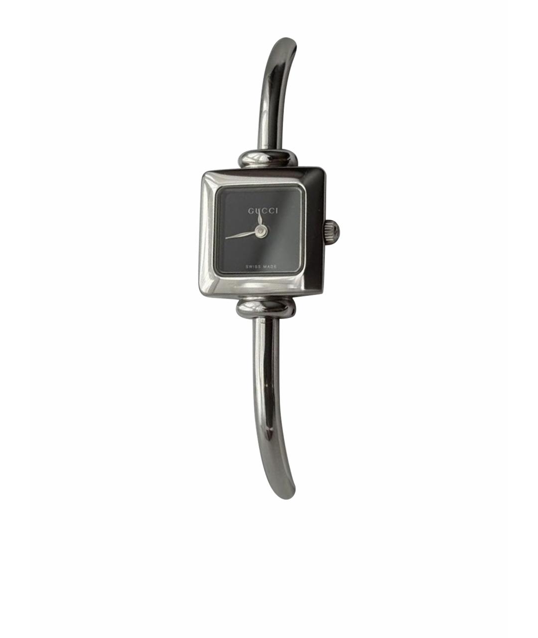 GUCCI Серебряные стальные часы, фото 1