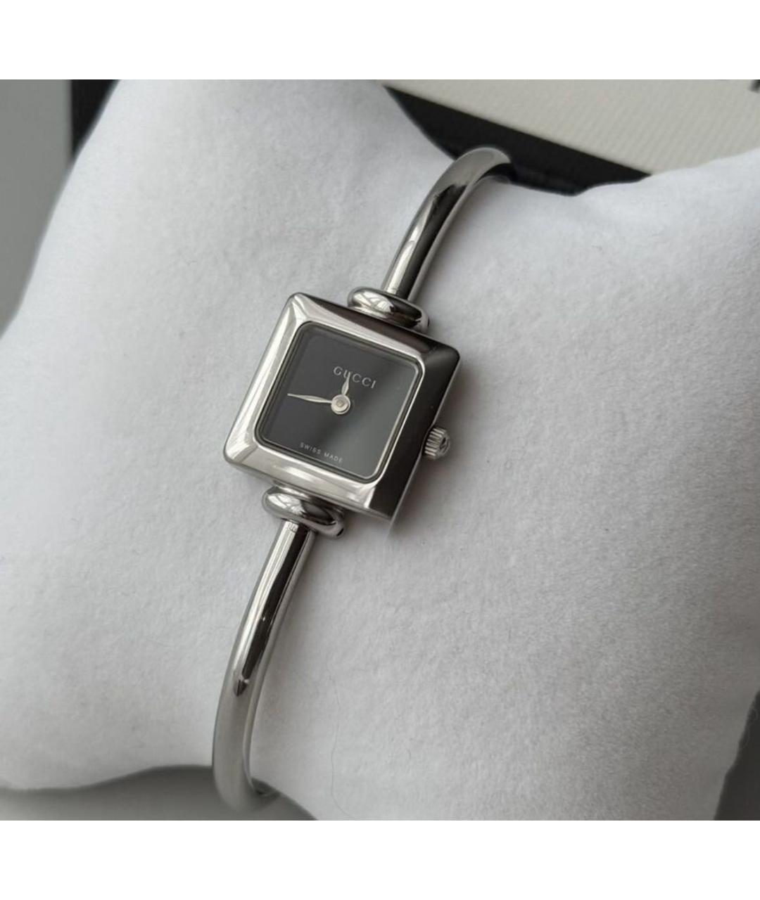 GUCCI Серебряные стальные часы, фото 6