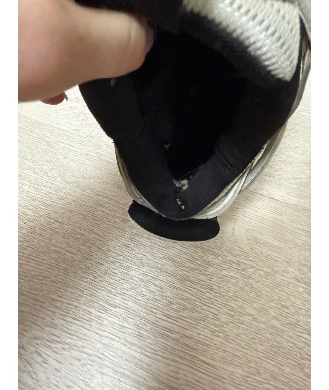 BALENCIAGA Белые кожаные кроссовки, фото 5