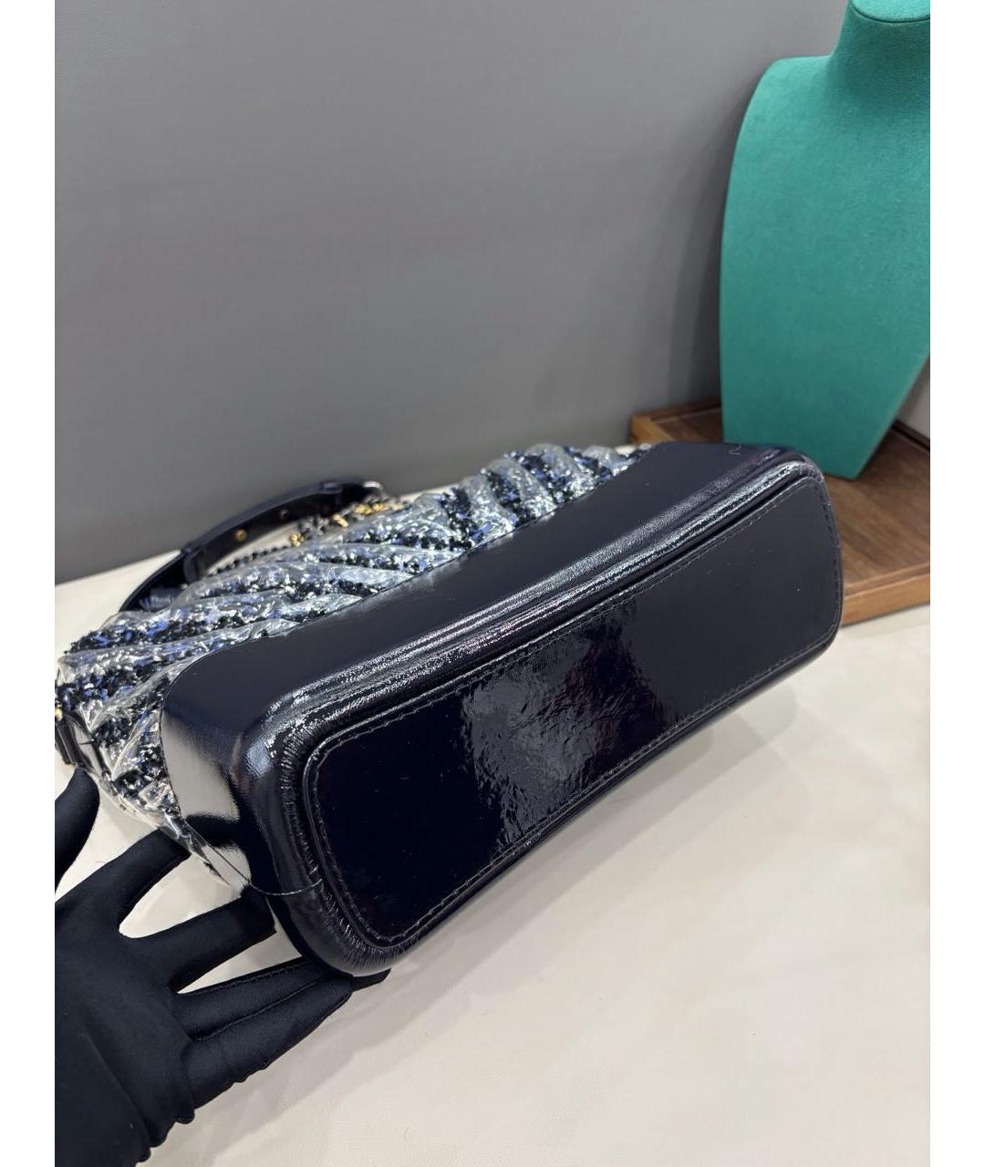 CHANEL Темно-синяя сумка через плечо, фото 6