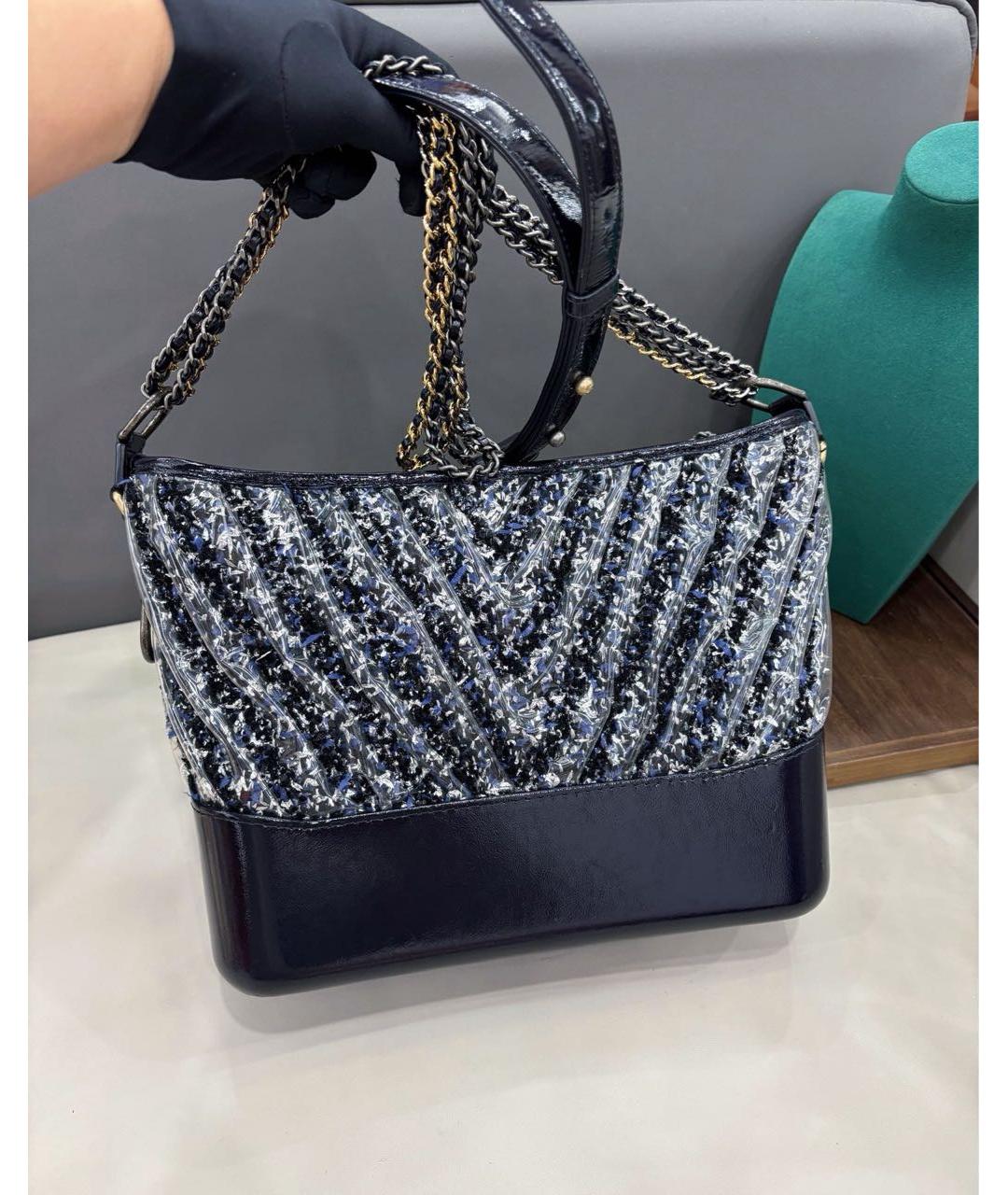 CHANEL Темно-синяя сумка через плечо, фото 5