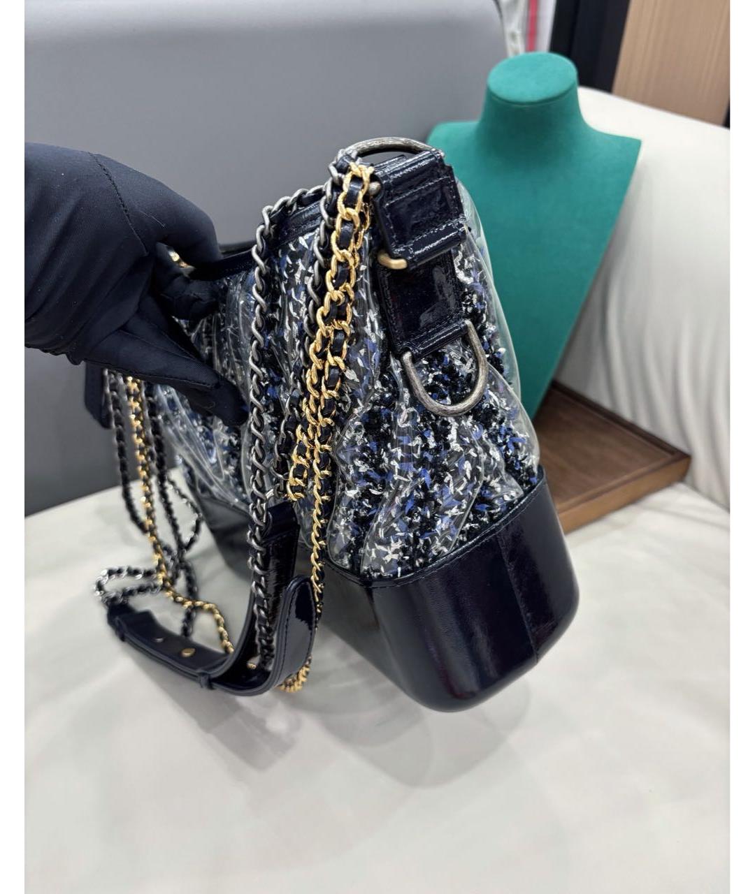 CHANEL Темно-синяя сумка через плечо, фото 4