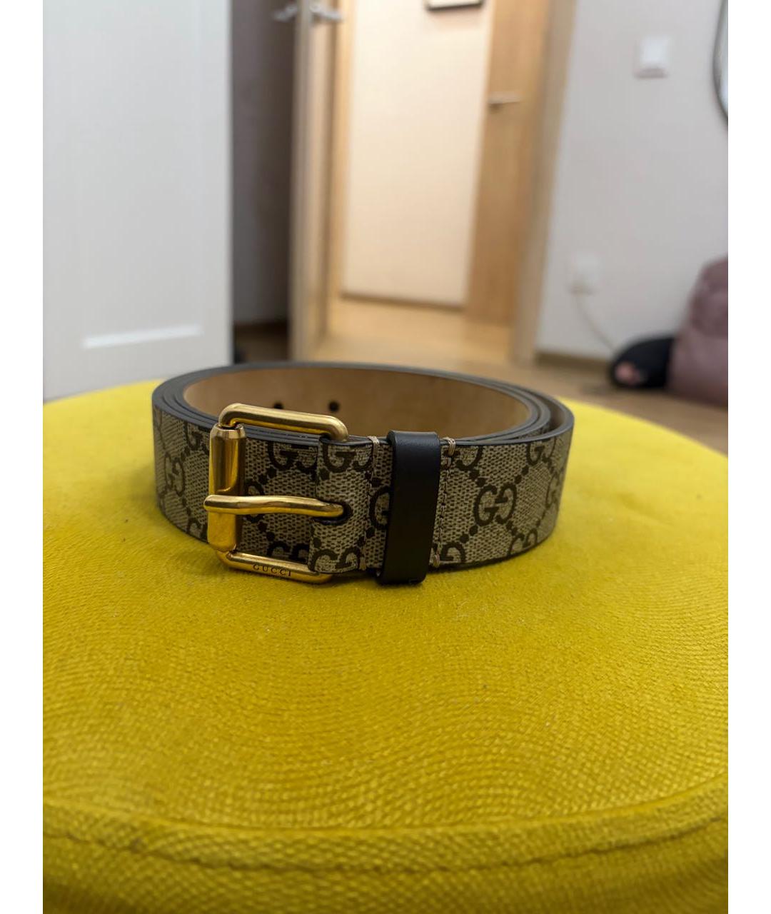 GUCCI Бежевый ремень, фото 7